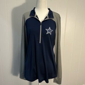 Dallas Cowboys Women’s Quarter Zip Pullover | Fanatics | Size M | GUC